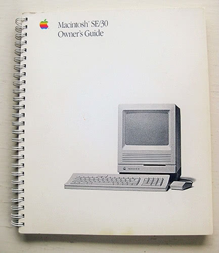 Macintosh SE/30 Owners Manual Cover Photo