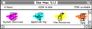 The Mac 512 mini site map
