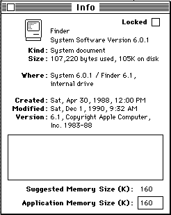 Finder 6.1 Info