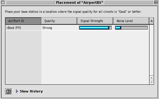 AirPort Setup screen